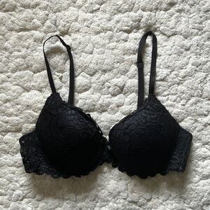 XOXO black lace push up bra